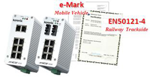 科洛理思工業交換機通過EN50121-4 & e-Mark，提升交通安防極佳的網絡傳輸及效能!